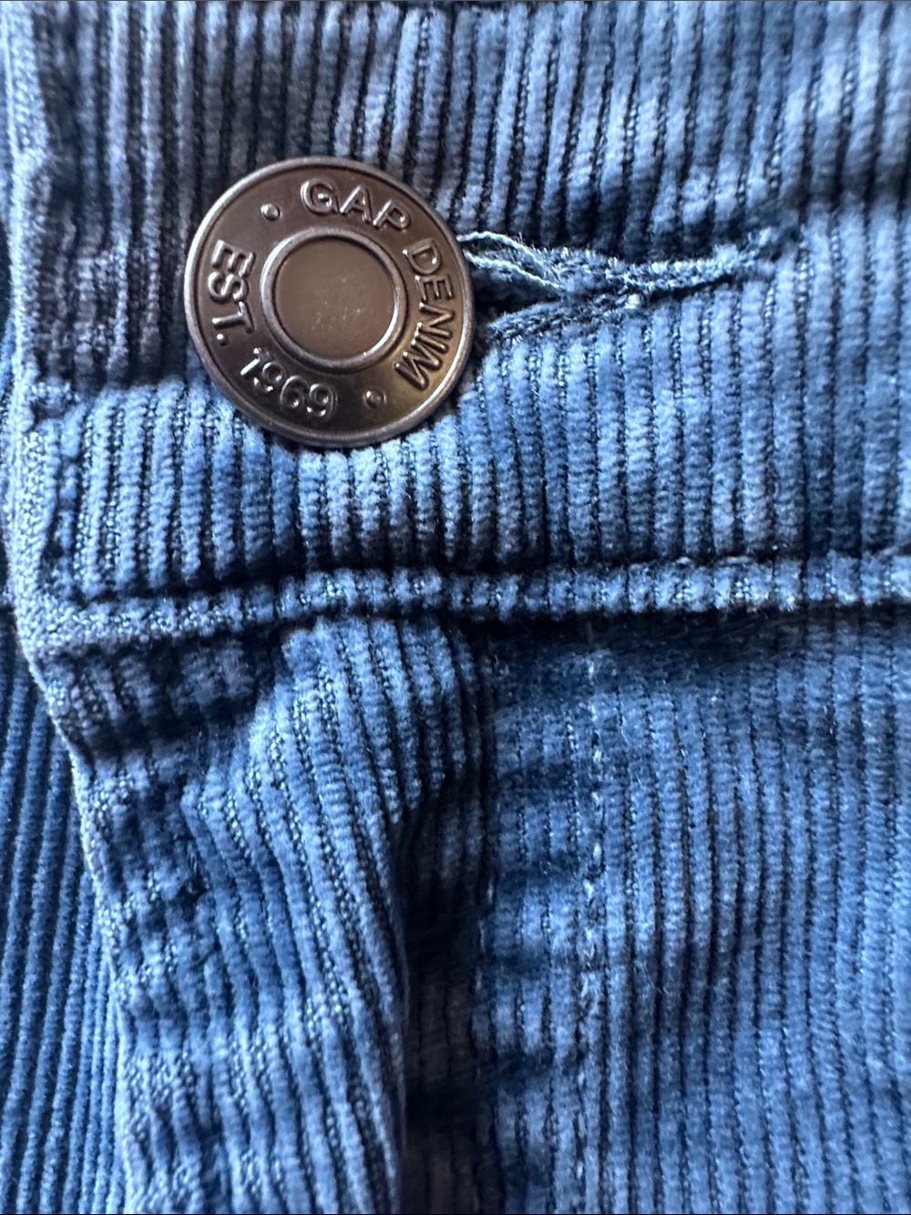 GAP Women’s “Always Skinny” Prettiest Steel Blue Fine Corduroy Pants Sz 30 GUC - Picture 6 of 12